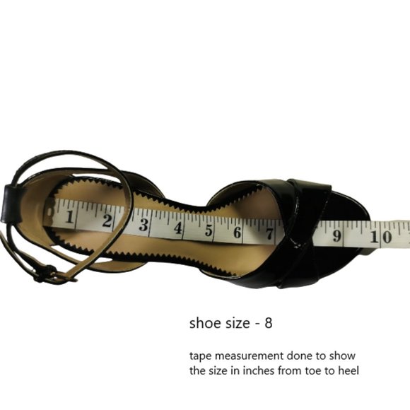 Tahari womens wedge sandals, black, straps size 8 - Picture 7 of 8